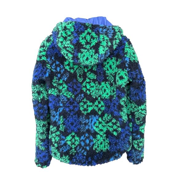 Patagonia Retro-X Hooded Cardigan Jacket, 1/2” Pile Fleece, Size S, Green Blue - Picture 3 of 14